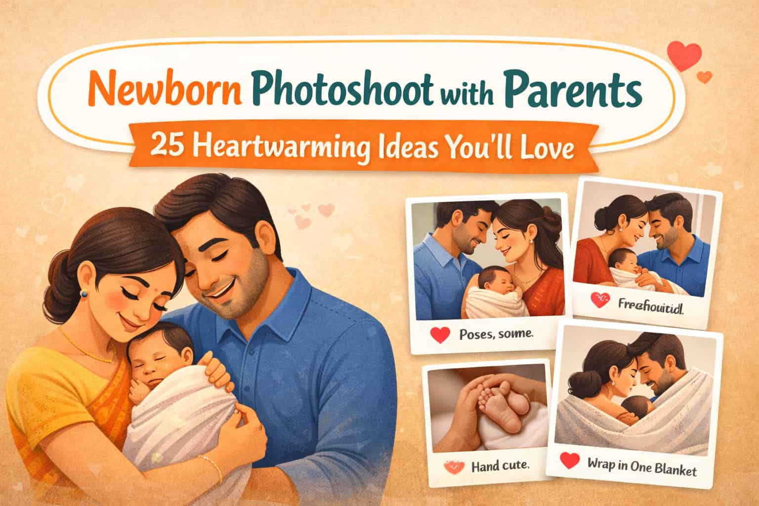 Newborn Photoshoot with Parents: 25 Heartwarming Ideas You’ll Love