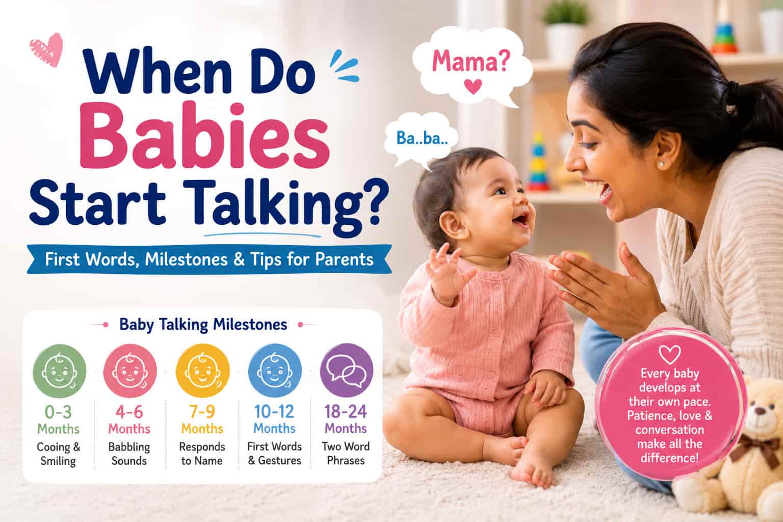 When Do Babies Start Talking? Signs, Milestones, and First Words